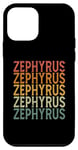 Coque pour iPhone 12 mini Retro Sur Mesure Prénom Nom Zephyrus