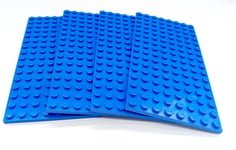 LEGO 8x16 DARK BLUE x 4 Base Plate  8x16 STUDS (PINS)  Brand New