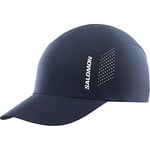 Salomon Cross Compact Unisex Cap Hiking Trail Running Walking, Lightweight & packable, Moisture management, and Recycled fabric, Black, One Size