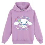 Barn Flickor Cinnamoroll Tryckt Sweatshirt Hoodie Huvtröja Långärmad Topp Purple V . Purple 150cm