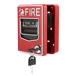 Fire Lite Alarms, Dual Action Manual Pull Station Fire Alarm Horn Siren Alarm Button with Key for Pull Stations or Call Points