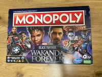 Hasbro Monopoly Marvel Studios Black Panther Wakanda Forever Edition 100% USA