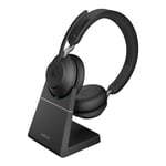 Jabra Wireless Headset Evolve2 65 USB-A Black MS Charge stand Stereo