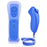 Susian Wii Remote Control and Nunchuk, Remote Control for Wii Nintendo, Remote and Nunchuck Controller Set Combo Compatible for Nintendo Classic Games, Distance Approx. 5 m