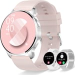 Montre Connectée Femme Appels Bluetooth Notification Intelligente 3 Bracelet Smartwatch Pour Android Ios Montre Sport Podomètre Fréquence Cardiaque Sommeil Spo2 Calorie