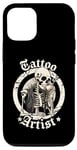 Coque pour iPhone 12/12 Pro Tatouage à encre vintage pour amateurs de tatouages