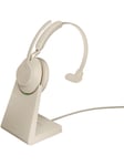 Jabra Evolve2 65 Link380a UC Mono Stand Beige