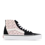 Men's Vans UA SK8-Hi Canvas Upper Lace up Trainers in Pink and Black