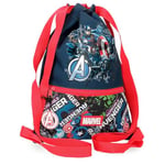 Joumma Marvel Avengers Legendary Backpack Sack Blue 30x40cm Polyester L, Blue, Backpack Sack