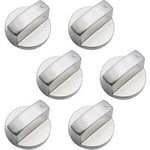 Soekavia - 6 Pieces Universal Metal Control Knobs Gas Cooker Knob 6mm universal control knobs stove knob for gas cooker oven hob