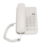 (White)Garsent Corded Telephone Big Button Hands Free Landline Telephone For