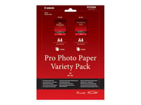 Canon Variety Pack VP-101 - Kit papier photo - A4 (210 x 297 mm) 10 feuille(s) - pour PIXMA MG2550, MG3550, MG3650, MG5750, MG5751, MG6450, MG6850, MG7150, MG7750, MG7751