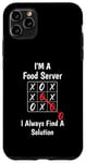 Coque pour iPhone 11 Pro Max Je suis un serveur de nourriture Je trouve une solution