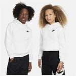 Nike Sportswear Club Fleece Big Kid White/black, storlek S: 128-137 cm