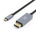ELUTENG USB C to DisplayPort Cable 3m/10ft, USB Type C/Thunderbolt 3 to DP Cable (8K@60Hz, 4K@120Hz) USB C Displayport Adapter Compatible for MacBook Pro Laptop Projector TV PC