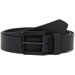 Levi's Men's Seine Metal Belt, Regular Black, 95 cm