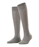 FALKE Women's Sensitive London W KH Cotton With Soft Tops 1 Pair Knee-High Socks, Grey (Light Grey Melange 3390) new - eco-friendly, 5.5-8