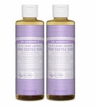 Dr Bronner`s Organic Lavender Castile Liquid Soap 237ml - Vegan (Pack of 2)