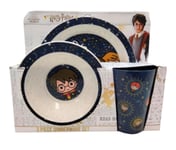 Harry Potter Wheat Fiber Dinnerware Set Kids Plate Bowl Drinking Glass Gift Sets