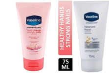 2 Pack Vaseline Intensive Care Hand Cream Health Hands & Stronger Nails 2x 75ml