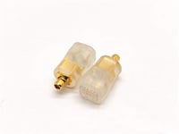 DIY 2Pin 0.78mm to MMCX Connector Adapter, MMCX Male 0.78mm Female Interface Conversion MMCX to 0.78mm for Earbuds Earphone (Transparent)