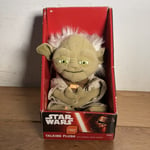 STAR WARS TALKING YODA Plush Toy Like The Mandalorian Baby Yoda NEW Disney