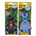 LEGO Batman Luggage Tag Easter Mariachi Mexican DC Comics Travel Suitcase Label