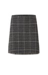 Bessie Skirt Checked - Grey Mel Check