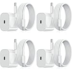 Oplader til iPhone - Hurtiglader - Adapter + Kabel 20W USB-C