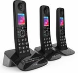Home Phone Nuisance Call Blocking Cordless + Answering Machine Trio Handset Pack