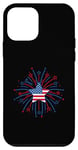 Coque pour iPhone 12 mini Drapeau des États-Unis 4 juillet Boom patriotique US