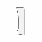 Golvlist Dalalist Sockel slät nr 54 furu obehandlad 20x56 mm