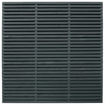 Forest Garden Double Slatted Fence Panel Grey x5