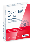 Dekadin-duo 5 mg/1 mg sugetabletter jorbær 36 stk