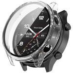 OnePlus Watch 2R Heltäckande skal med inbyggt skärmskydd, Genomskinlig