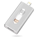 Clé USB 32Go, TPSON Flash Drive pour iPhone Extension de Stockage Mémoire Stick 3 in 1 Connecteur pour iOS iPhone iPad Mac Android P