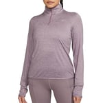 NIKE FB4316-536 W NK SWIFT ELMNT DF UV HZ TOP Sweatshirt Women's VIOLET DUST/PEWTER/HTR/REFLECTIVE S Size 2XL