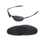 NEW POLARIZED BLACK REPLACEMENT LENS FOR OAKLEY A-WIRE SUNGLASSES