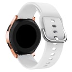 New Watch Straps 20mm for Huawei Watch GT2 42MM / Amazfit BipS 2 Youth Version Universal Color Buckle Silicone Strap(Black) Smart Wear (Color : White)
