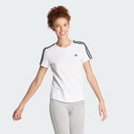 adidas Essentials Slim 3-Stripes T-Shirt Women
