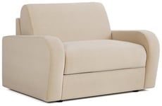 Jay-Be Deco Fabric Love Chair Sofa Bed - Cream