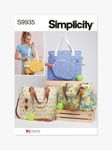 Simplicity Totes and Pickleball Paddle Cover Sewing Pattern, S9935