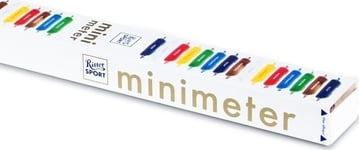 Ritter Sport Minimeter 1 meter, 7 variant. 72 stk.