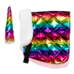 Startkit för käpphäst – regnbågsfärgat & glittrande med enhörningshorn