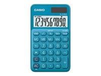 Casio SL-310UC - Calculatrice de poche - 10 chiffres - panneau solaire, pile - bleu