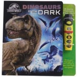 P I Kids - Jurassic World Dinosaurs In The Dark Glow Flashlight Bok
