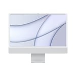 Apple iMac Apple M M1 61 cm (24") 4480 x 2520 pixels 8 Go 512 Go SSD PC All-in-One macOS Big Sur Wi-Fi 6 (802.11ax) Argent