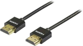 HDMI-kabel / UltraHD 60Hz / 19-pin ha-ha / 4K 60Hz / svart / 3M