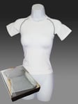 New NIKE PRO Vent Compression Ladies Crew Base Shirt White Small
