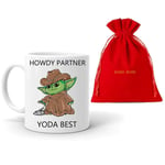 Yoda Baby Cowboy Partner, Wife, Husband, Girlfriend, Boyfriend Valentines Christmas Anniversary Mug